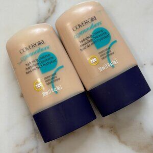 2X CoverGirl CG Smoothers All Day Hydrating Makeup #720 CREAMY NATURAL - HTF
